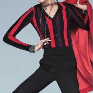 CAbi #3538 Royal Pullover Stripe Sweater M